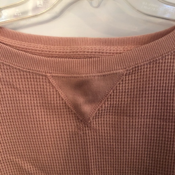 Women’s Cropped Waffle Long Sleeve - L - Picture 2 of 8